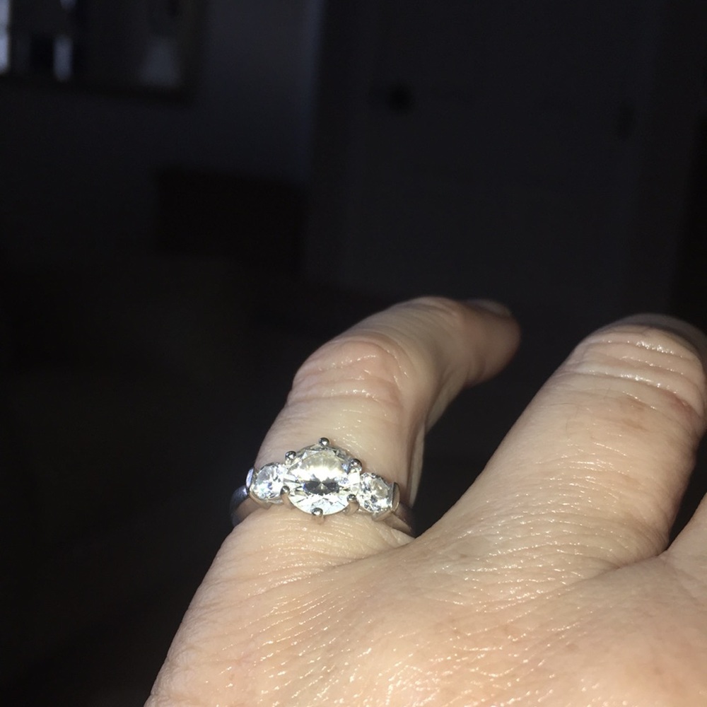Cubic Zirconia/Sterling Silver Ring